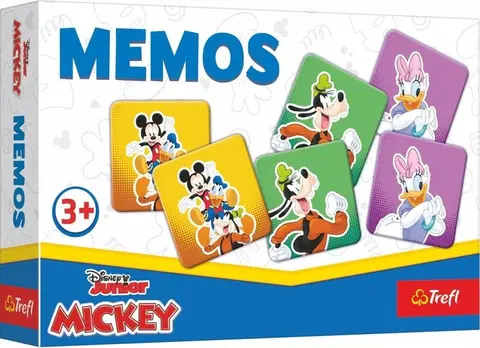 Hračky rodinné spoločenské hry TREFL - Hra - Pexeso - Mickey Mouse (malá krabica)