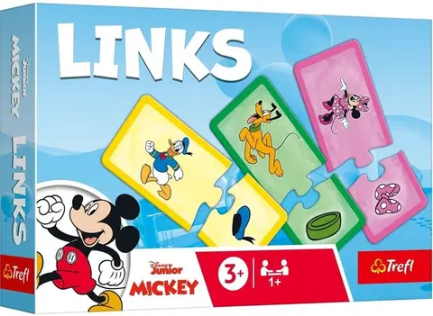 Hračky spoločenské hry pre deti TREFL -  Hra - Link Mini - Disney Mickey Mouse and Friends