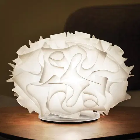 Stolové lampy Slamp Slamp Veli dizajnová stolová lampa Ø 32 cm biela