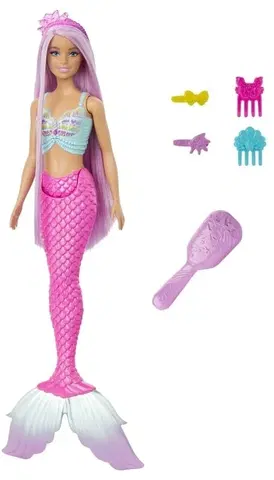 Hračky bábiky MATTEL - Barbie Rozprávková bábika s dlhými vlasmi - morská panna