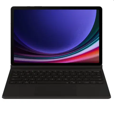 Puzdrá na tablet PC a čítačky ekníh Puzdro Book Cover s klávesnicou a touchpadom pre Samsung Galaxy Tab S9 | S9 FE, čierna