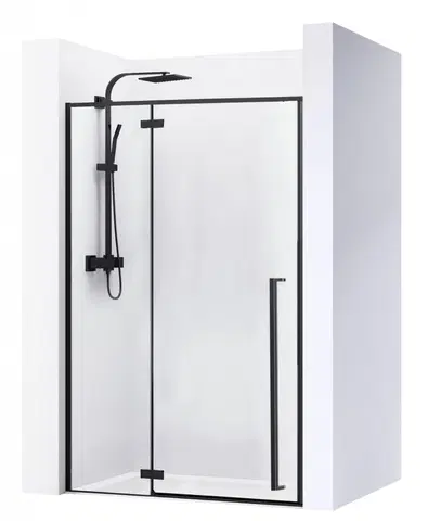 Sprchovacie kúty REA - Sprchové dvere Fargo 120 čierna matná REA-K6328