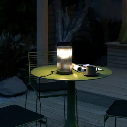 Vonkajšie osvetlenie terasy Nordlux Stolová lampa Coupar na vonkajšie použitie, čierna