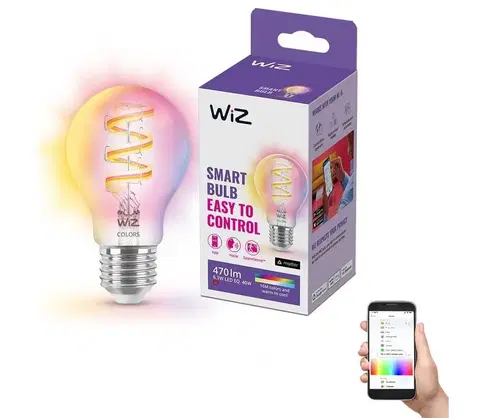 LED osvetlenie WiZ LED RGBW Stmievateľná žiarovka A60 E27/6,3W/230V 2200-6500K Wi-Fi - WiZ 