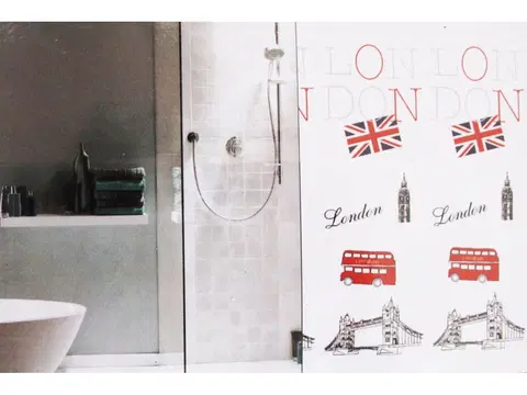 Závesy MAKRO - Záves sprchovací LONDON