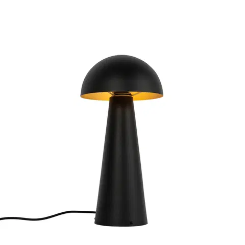 Vonkajsie osvetlenie Vonkajšia stojaca lampa čierna 50 cm - Huba
