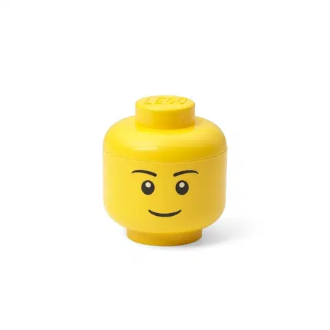Boxy na hračky LEGO STORAGE - úložná hlava (mini) - chlapec