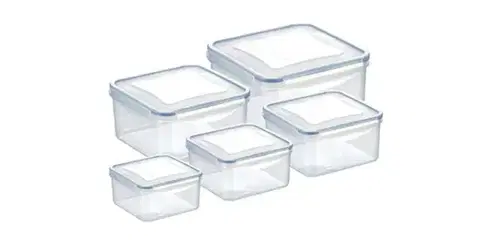 Dózy na potraviny TESCOMA Dózy plastové FRESHBOX 5ks, štvorcová