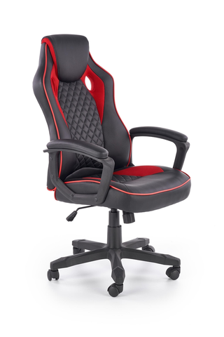 Kancelárske stoličky HALMAR Baffin kancelárske kreslo s podrúčkami čierna / červená