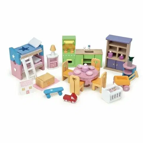 Drevené hračky Le Toy Van Nábytok Starter kompletný set do domčeka