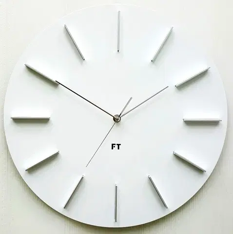 Hodiny Dizajnové nástenné hodiny Future Time FT2010WH Round white 40cm