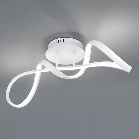Stropné svietidlá Reality Leuchten Stropné LED svetlo Perugia stmievač switch, biela