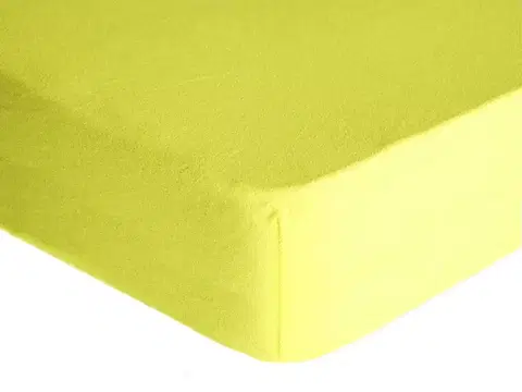 Plachty Forbyt, Prestieradlo, Froté Premium, svetlo žlté 100 x 220 cm
