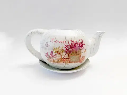 Kvetináče a truhlíky MAKRO - Kvetináč čajník levanduľa
