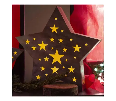 Vianočné osvetlenie  RXL 348 hviezda perforovaná stredná WW