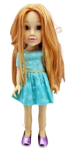 Hračky bábiky MEGA CREATIVE - Bábika Pretty Girl 45 cm, Ryšavka