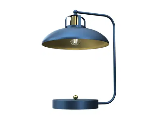 Lampy  Stolná lampa FELIX 1xE27/60W/230V modrá 