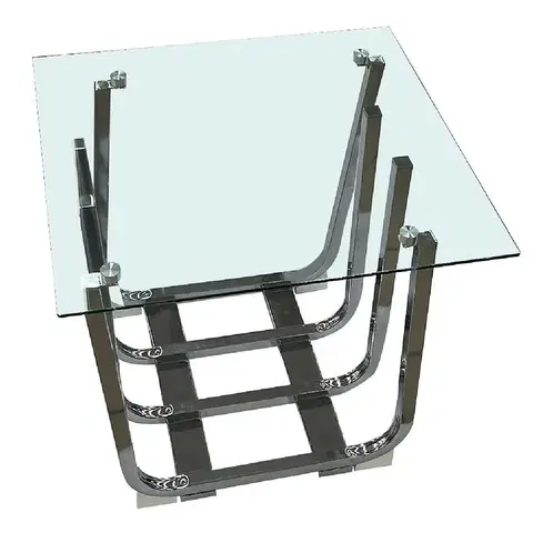 Konferenčné stolíky v podkrovnom štýle Konferenčný stolík CF60047-B TRANSP.. GLASS.