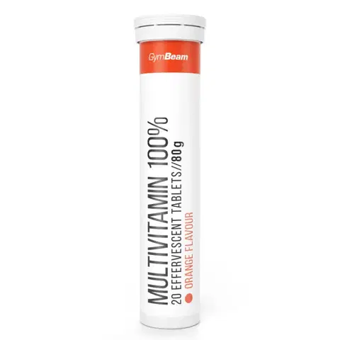 Multivitamíny GymBeam Multivitamín 100% 20 tab. pomaranč