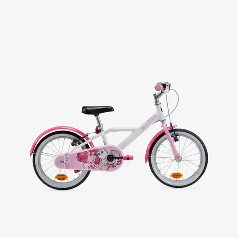 bicykle 16-palcový dievčenský bicykel pre deti od 4,5 do 6 rokov 500 Docto Girl