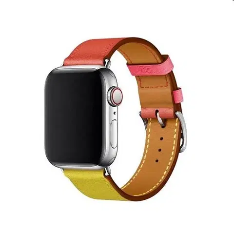 Príslušenstvo k wearables Remienok z teľacej kože (krátky) COTEetCI pre Apple Watch 384041mm, oranžovoružový WH5260-40-ACR