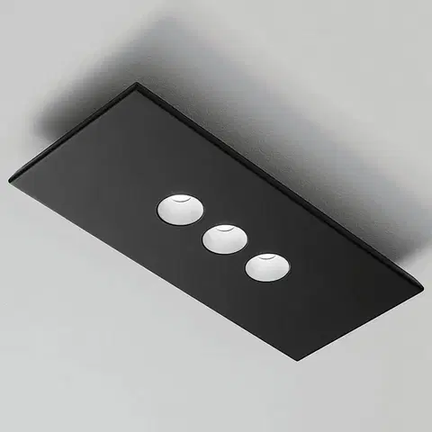 Stropné svietidlá ICONE Nástenné a stropné svietidlo ICONE Confort LED, čierne