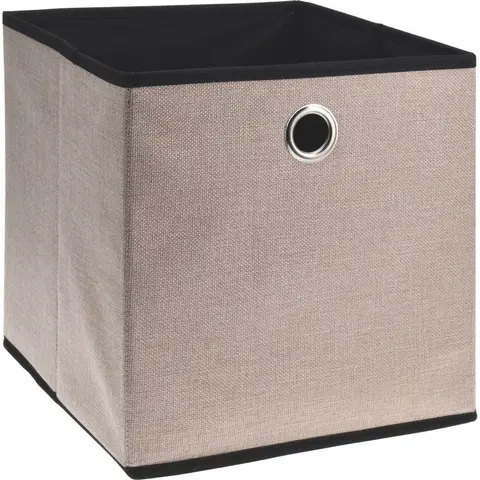 Úložné boxy Textilný úložný box Pantano béžová, 30 x 30 x 30 cm