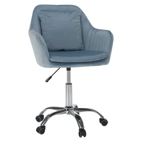 Kancelárske stoličky Kancelárske kreslo s vankúšom KLIAN Tempo Kondela Modrá