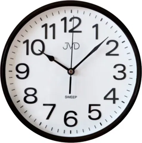 Hodiny Nástenné hodiny JVD HP683,5 hnedé, sweep, 26cm