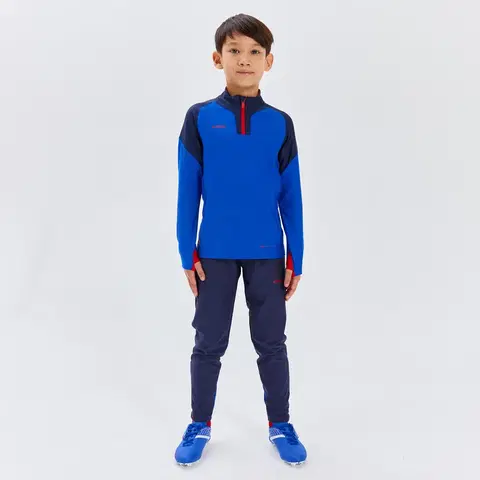 nohavice Detské futbalové nohavice Viralto modro-oranžové
