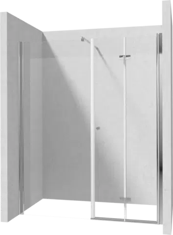Sprchovacie kúty DEANTE/S - pevná stena 120, skladacie dvere 100 KTSX043P+KTS_032P+KTS_011X KERRIA/0040