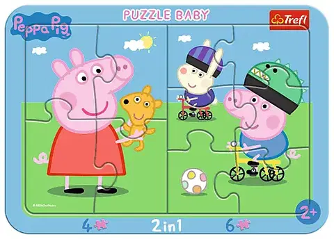 Hračky puzzle TREFL - Baby puzzle s rámčekom -  Peppa Pig