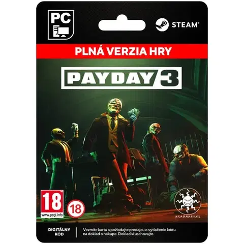 Hry na PC Payday 3 [Steam]