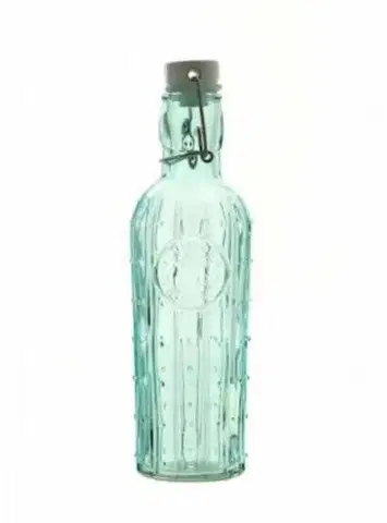 Shakery Kinekus Fľaša sklenená 500ml, s patentným uzáverom, okrúhla, mix dizajnov