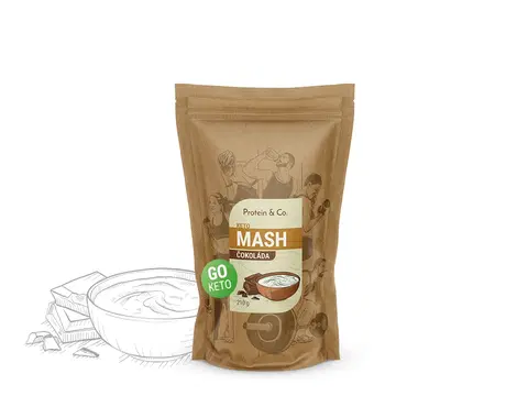 Ketodiéta Protein & Co. Keto mash - proteínová diétna kaša Váha: 210 g, Zvoľ príchuť: Čokoláda