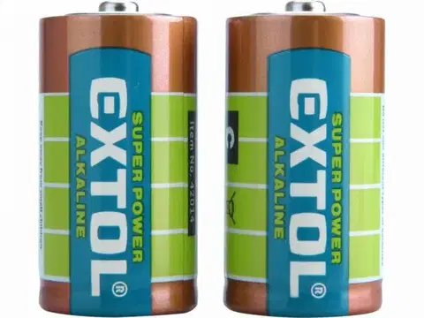 Batérie primárne EXTOL ENERGY Batéria C/LR14 alkalická 2ks 1,5V
