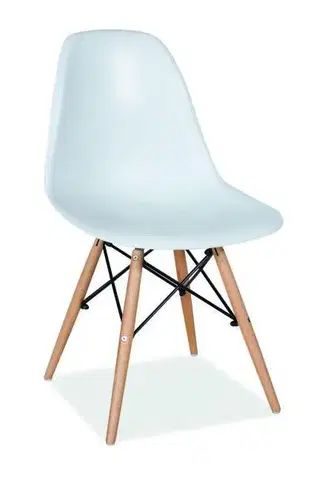Jedálenské stoličky Moderná stolička MODENA II, buk/biela