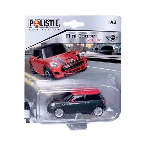 Hračky - autíčka POLISTIL - Mini Cooper Slot car 1:43 Black