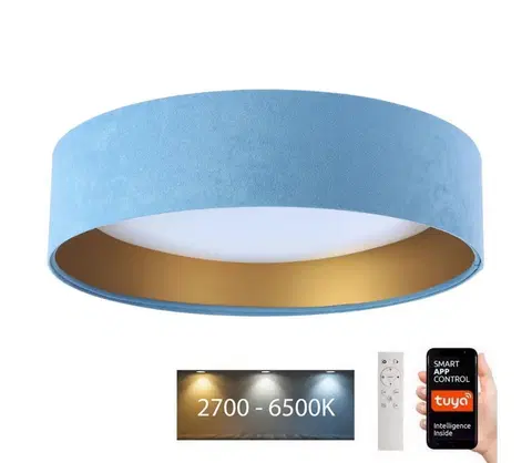 Svietidlá  LED Stropné svietidlo SMART GALAXY LED/36W/230V Wi-Fi Tuya modrá/zlatá + DO 