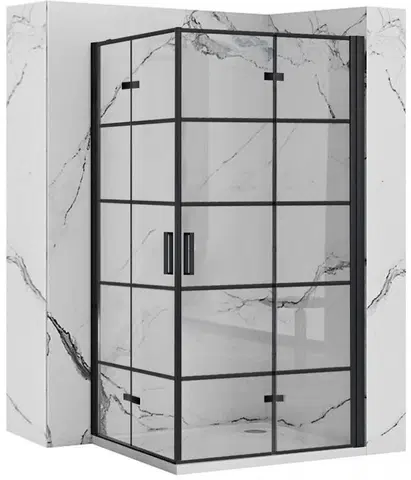 Sprchovacie kúty REA/S - Sprchová kabína Molier Black Double 100x100 KPL-K12013