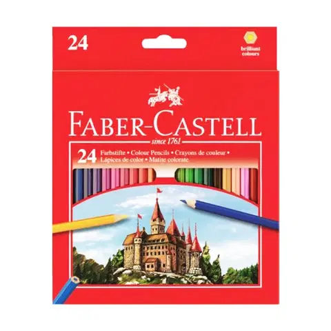 Hračky FABER CASTELL - Pastelky set 24 farieb