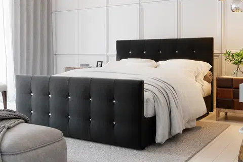 Manželské postele CROATA čalúnená manželská posteľ 140 x 200 cm, COSMIC 100