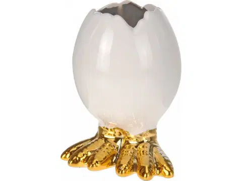 Veľkonočné dekorácie Vajíčko s nohami 8cm
