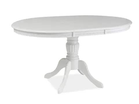 Jedálenské stoly Rozkladací jedálenský stôl OLIVIA Signal Biela