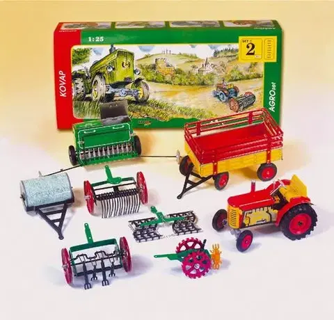 Hračky - dopravné stroje a traktory KOVAP - Agro set 2