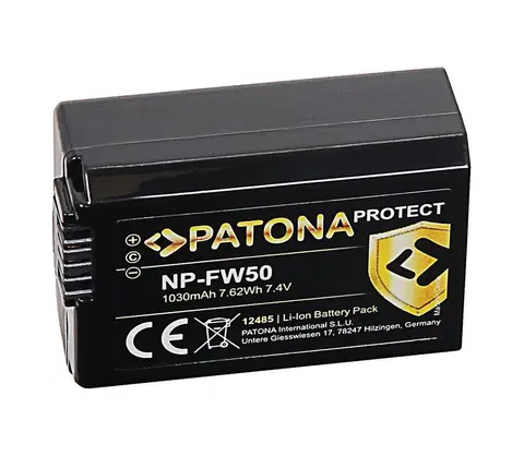 Predlžovacie káble PATONA PATONA - Aku Sony NP-FW50 1030mAh Li-Ion Protect 