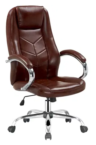 Kancelárske stoličky HALMAR Cody kancelárske kreslo s podrúčkami hnedá