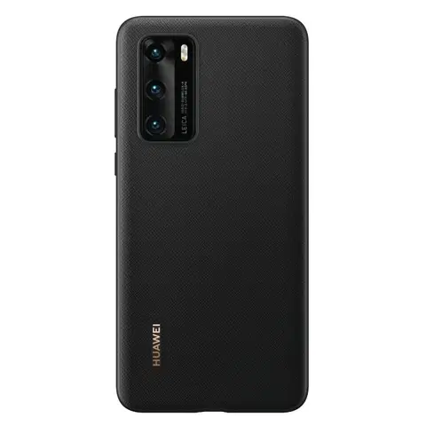 Puzdrá na mobilné telefóny Puzdro originálne Protective Cover pre Huawei P40, čierne - OPENBOX (Rozbalený tovar s plnou zárukou) 51993709