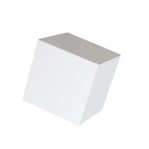 Nastenne lampy Sada 2 moderných nástenných lámp bielej farby - Cube