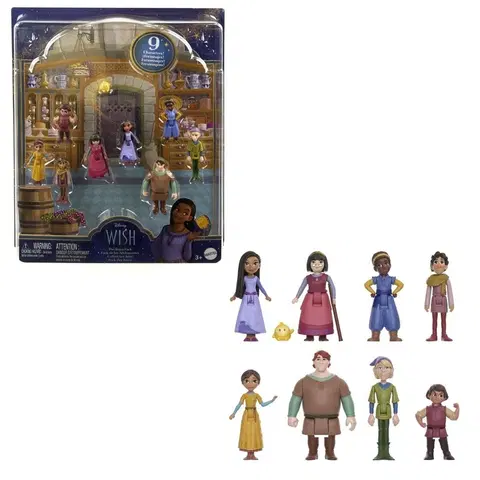 Hračky bábiky MATTEL - Disney prianie sada mini postavičiek